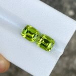 MantraMani Peridot Loose Gemstone – Authentic, Lab Certified | India - Angle 3