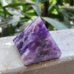 MantraMani Amethyst Crystal Pyramid - Energized Vedic Gemstone Jewelry - MantraMani