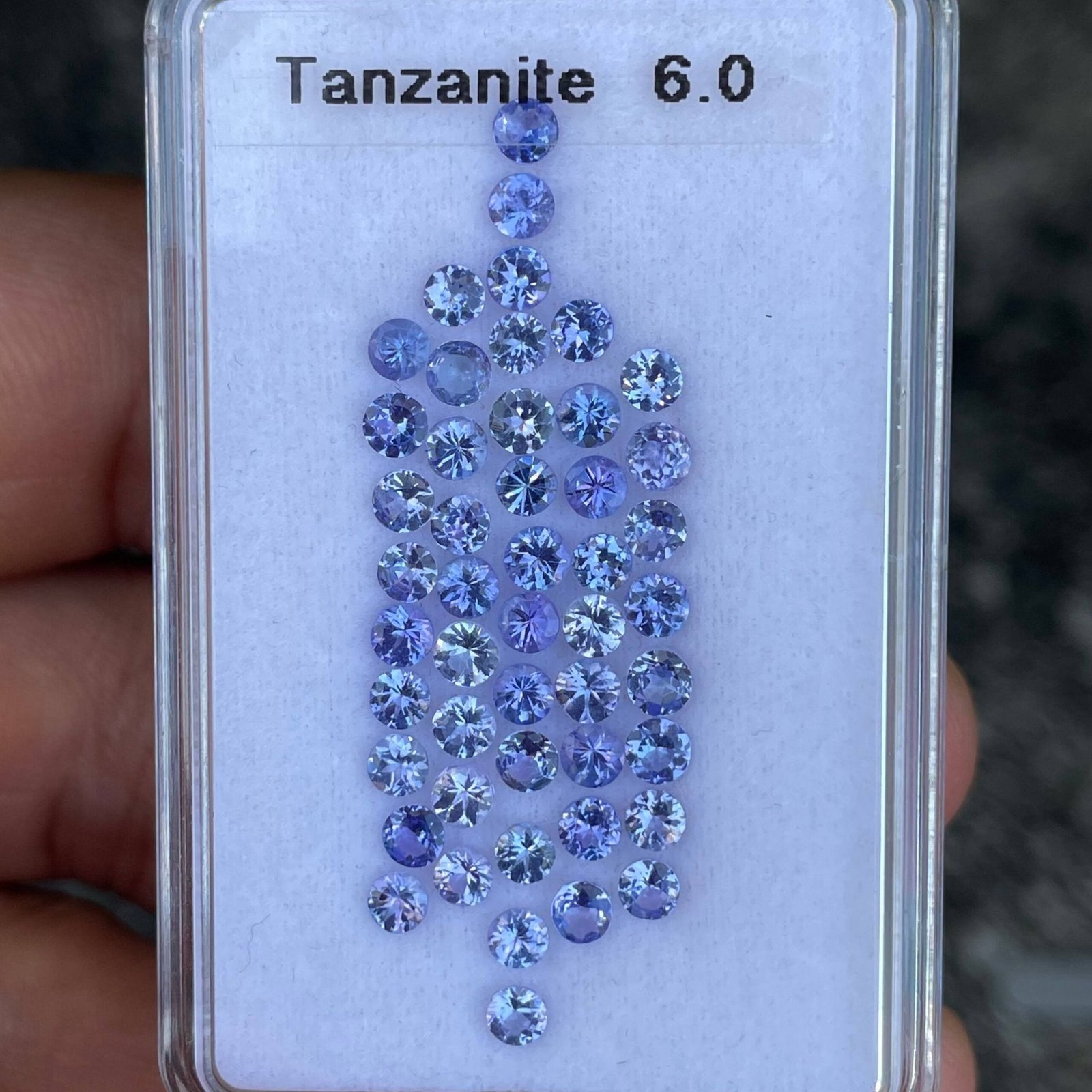 MantraMani 6 Carat Blue Tanzanite Round Cut Natural Loose Gemstone - Imported - Tanzania
