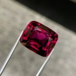 MantraMani Garnet Loose Gemstone – Authentic, Lab Certified | India - Angle 3