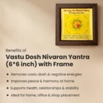 MantraMani® Vastu Dosh Nivaran Yantra (6×6 inch) with Frame