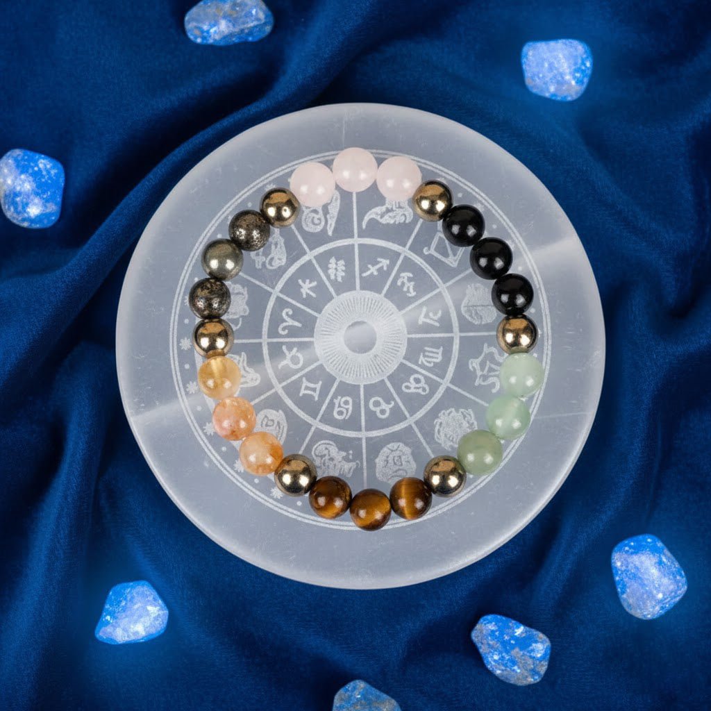 MantraMani SELENITE (Chandramani) - Energized Vedic Gemstone Jewelry - MantraMani