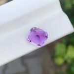 MantraMani Amethyst Loose Gemstone – Authentic, Lab Certified | India - Angle 4