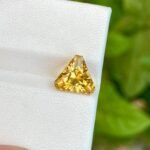 MantraMani Citrine Loose Gemstone – Authentic, Lab Certified | India - Angle 4