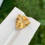 MantraMani Citrine Loose Gemstone – Authentic, Lab Certified | India - Angle 4