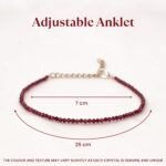MantraMani SELENITE & GARNET (Chandramani / Tamra Mani / Rakta Mani) - Energized Vedic Gemstone Jewelry - MantraMani