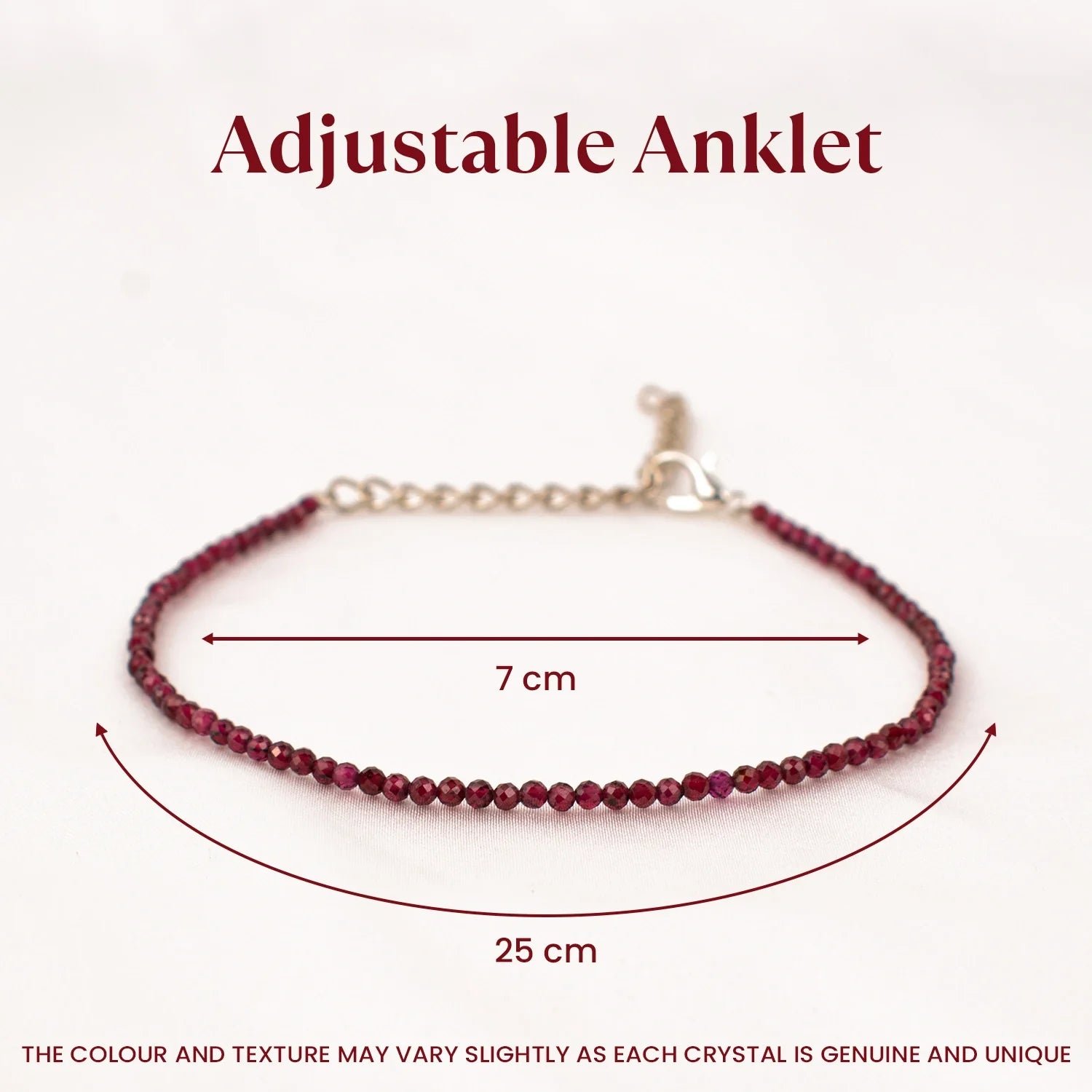 MantraMani SELENITE & GARNET (Chandramani / Tamra Mani / Rakta Mani) - Energized Vedic Gemstone Jewelry - MantraMani
