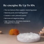 MantraMani SELENITE & GARNET (Chandramani / Tamra Mani / Rakta Mani) - Energized Vedic Gemstone Jewelry - MantraMani