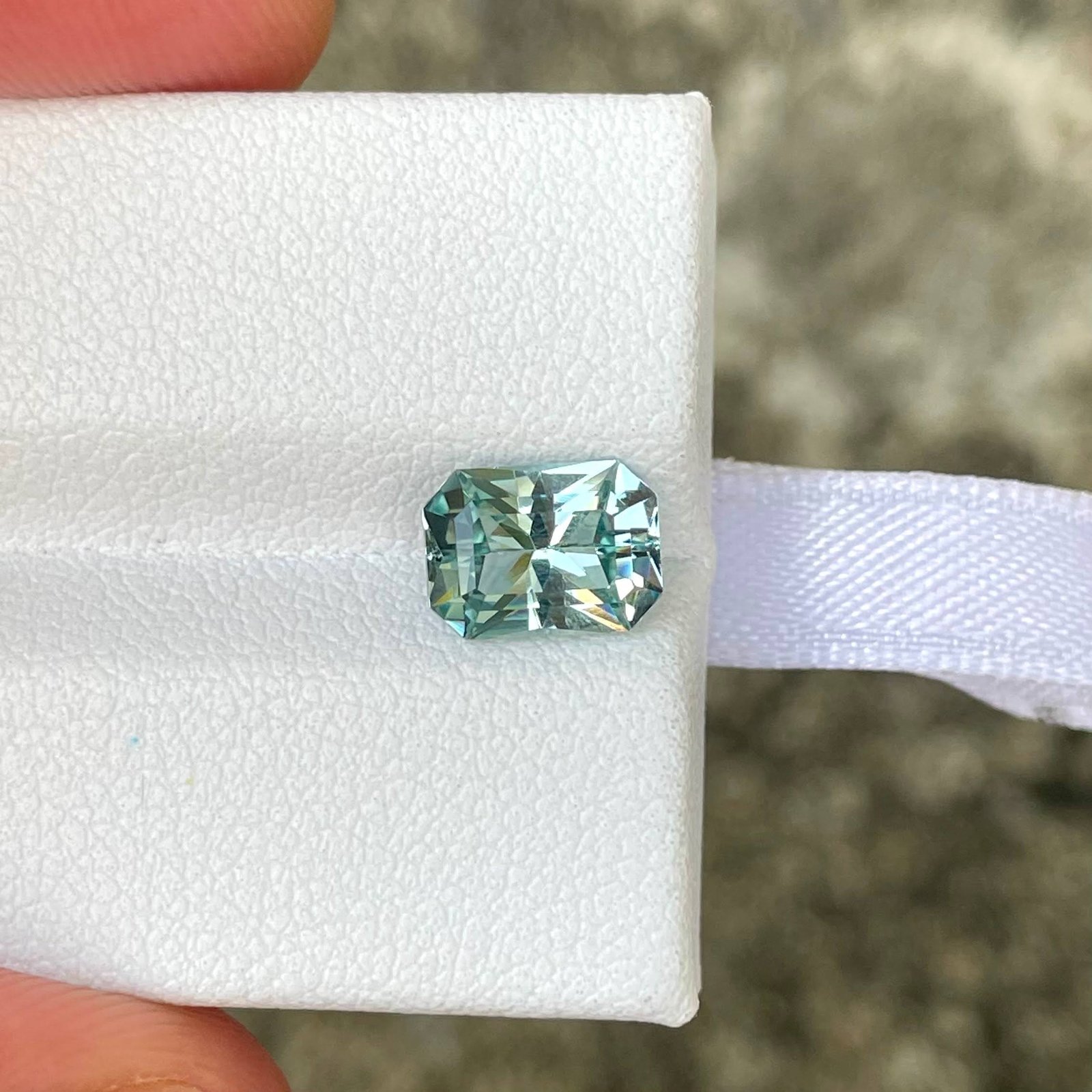 MantraMani Aquamarine Loose Gemstone – Authentic, Lab Certified | India - Angle 5
