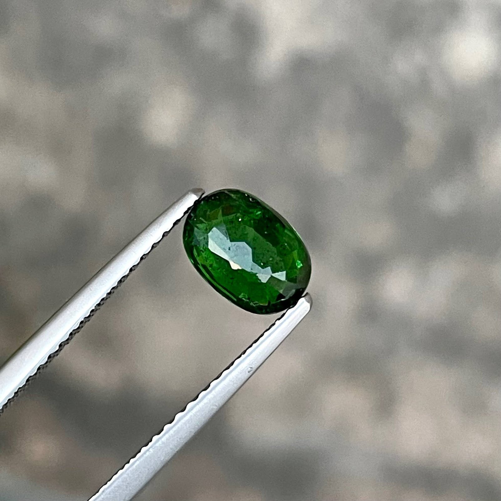 MantraMani Garnet Loose Gemstone – Authentic, Lab Certified | India - Angle 5