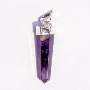 MantraMani Amethyst Crystal Point Pendant