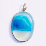 MantraMani® Nicolo Onyx Crystal Oval Pendant