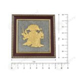 MantraMani Panchamukhi Hanuman Pyrite Frame for Strength and Protection Combo - Energized Vedic Gemstone Jewelry - MantraMani