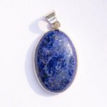 MantraMani Lapis Lazuli Crystal Fancy Pendant - Energized Vedic Gemstone Jewelry - MantraMani