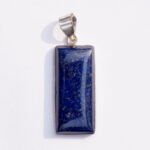 MantraMani Lapis Lazuli Crystal Fancy Pendant - Energized Vedic Gemstone Jewelry - MantraMani