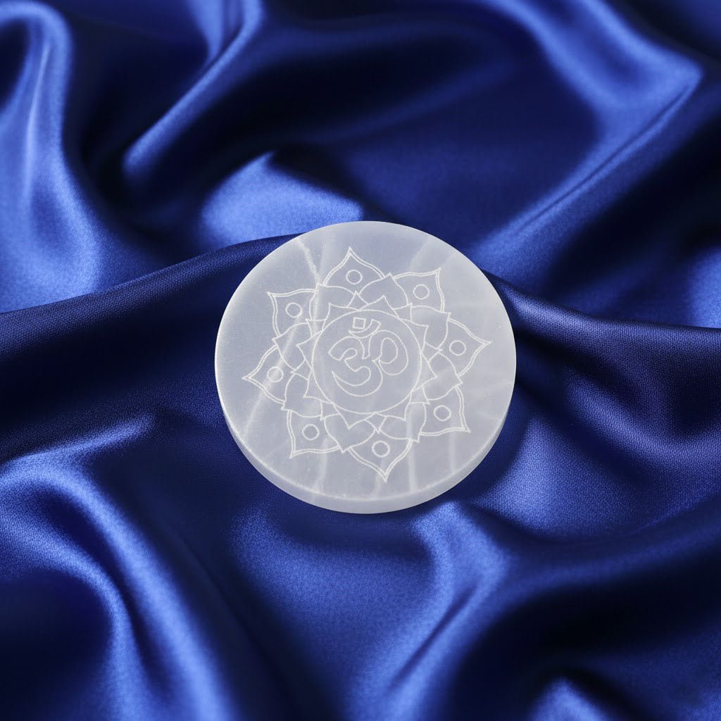 MantraMani SELENITE (Chandramani) - Energized Vedic Gemstone Jewelry - MantraMani