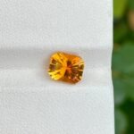 MantraMani Citrine Loose Gemstone – Authentic, Lab Certified | India - Angle 3