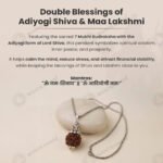 MantraMani Adiyogi Shiv 7 Mukhi Rudraksha Pendant - Energized Vedic Gemstone Jewelry - MantraMani