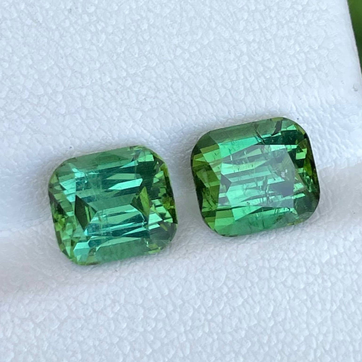 MantraMani 6.46 Carat Mint Green Tourmaline Cushion Cut Natural Loose Gemstone