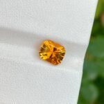 MantraMani Citrine Loose Gemstone – Authentic, Lab Certified | India - Angle 4