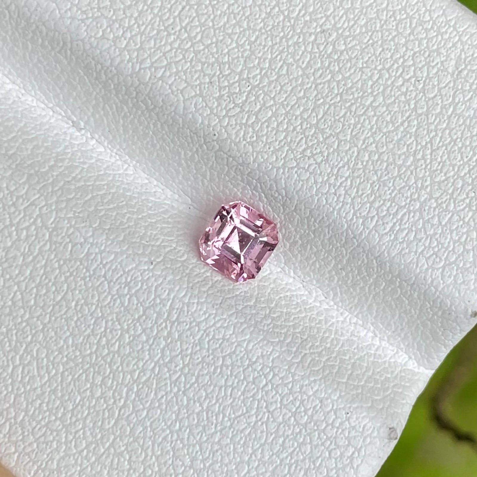 MantraMani 0.56 Carat Pink Spinel Asscher Cut Natural Loose Gemstone