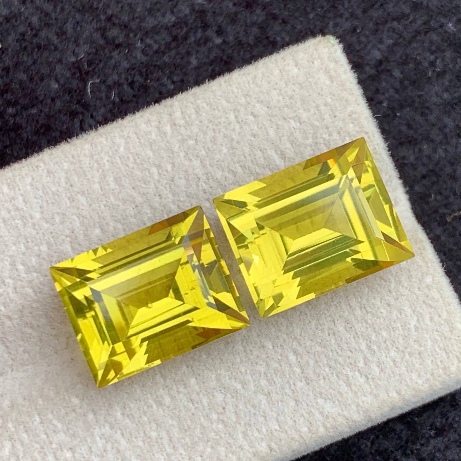 MantraMani 18.55 Carat Yellow Quartz Baguette Cut Natural Loose Gemstone