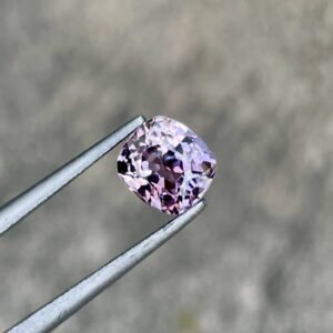 MantraMani 1.28 Carat Purplish Pink Spinel Cushion Cut Natural Loose Gemstone