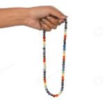 MantraMani 7 Chakra Gemstone Mala - Energized Vedic Gemstone Jewelry - MantraMani