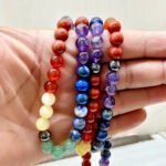 MantraMani 7 Chakra Gemstone Mala - Energized Vedic Gemstone Jewelry - MantraMani