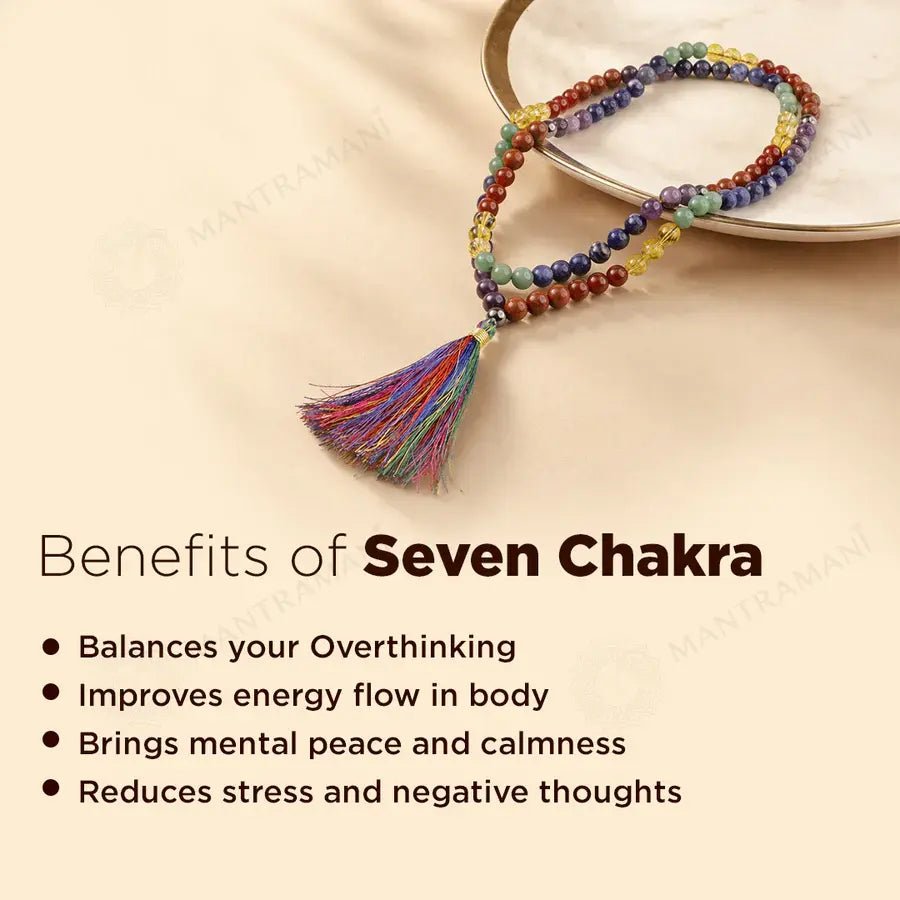 MantraMani 7 Chakra Gemstone Mala