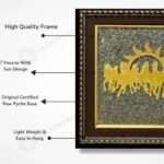 MantraMani 7 Running Horses Frame & Raw Pyrite Stone - Energized Vedic Gemstone Jewelry - MantraMani