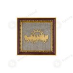 MantraMani Wealth Code Raw Pyrite Frame for Power & Energy Flow with FREE Raw Pyrite Stone - Energized Vedic Gemstone Je...