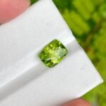 MantraMani Peridot Loose Gemstone – Authentic, Lab Certified | India - Angle 5