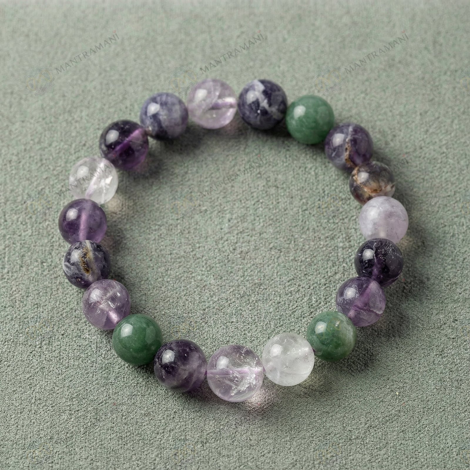 MantraMani ZenGuard  Stress Control Bracelet for Anger Balance & Emotional Regulation - Energized Vedic Gemstone Jewelry...