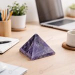 MantraMani Amethyst Crystal Pyramid - Energized Vedic Gemstone Jewelry - MantraMani