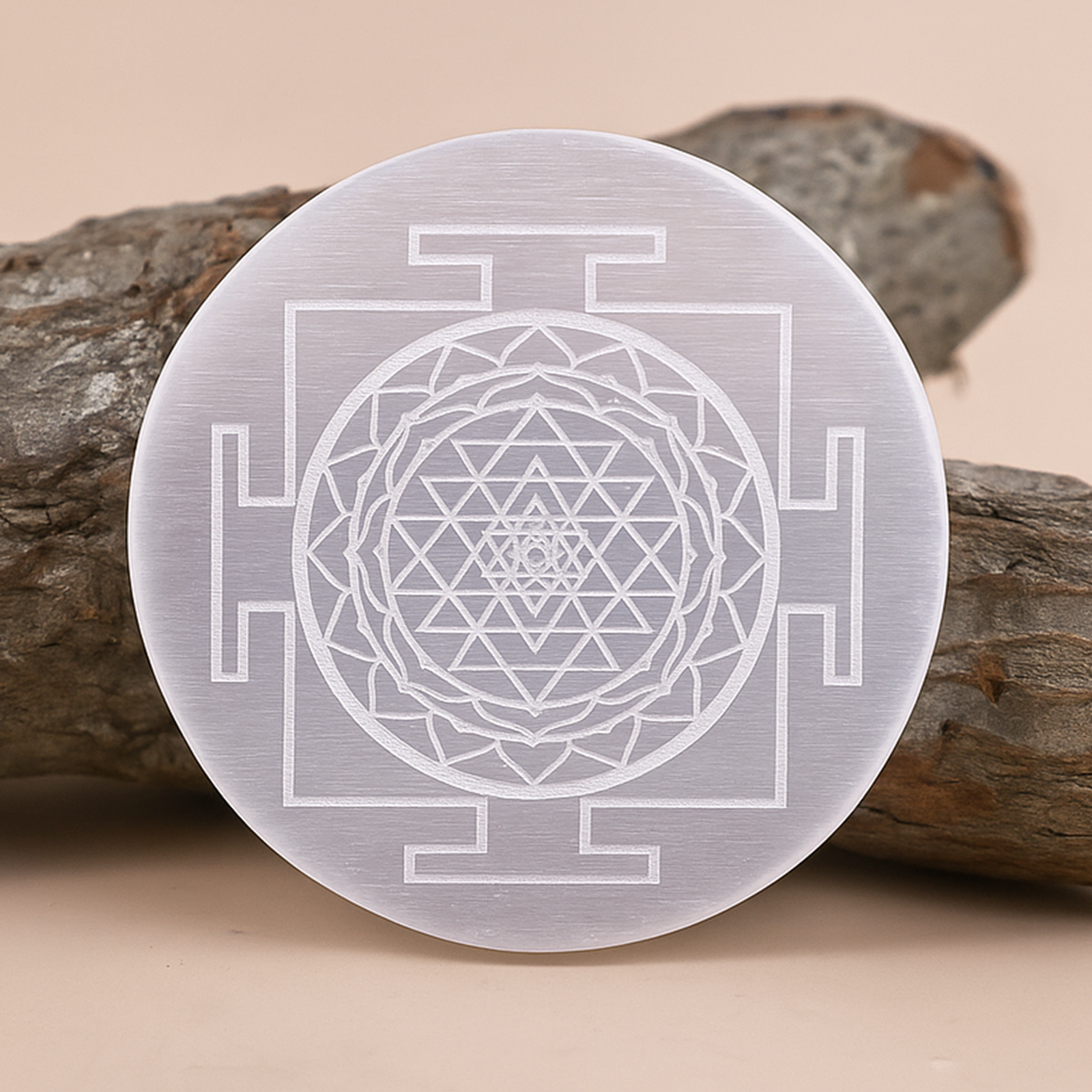 MantraMani Selenite Plate for Cleansing & Charging Crystals