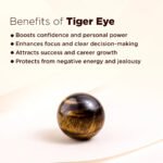 MantraMani Tiger Eye Keychain for Courage & Willpower & Protection Shield - Energized Vedic Gemstone Jewelry - MantraMani