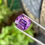 MantraMani Amethyst Loose Gemstone – Authentic, Lab Certified | India - Angle 3