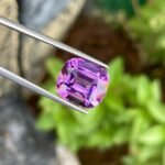MantraMani Amethyst Loose Gemstone – Authentic, Lab Certified | India - Angle 2