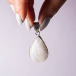 MantraMani Moonstone Crystal Pendant - Energized Vedic Gemstone Jewelry - MantraMani