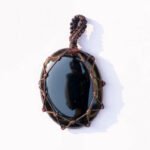 MantraMani® Black Onyx Crystal Crochet Pendant