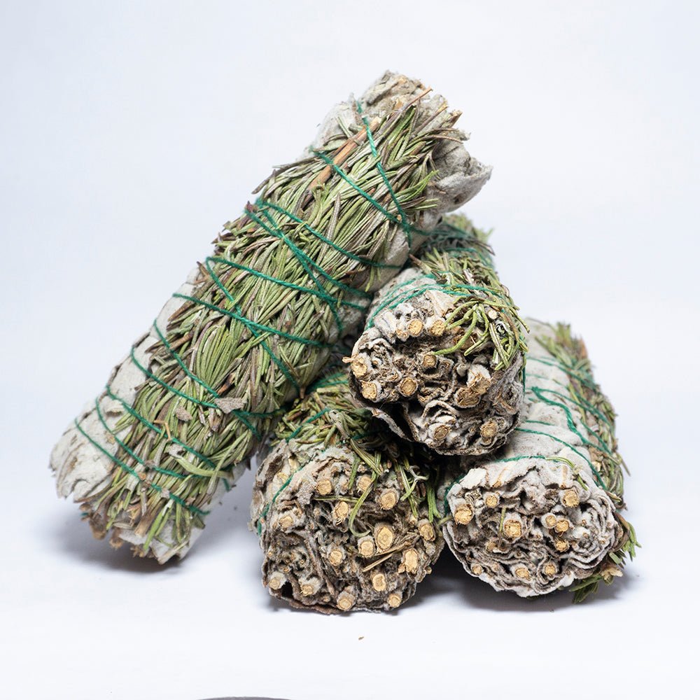 MantraMani ROSEMARY & SAGE (Rosemary / Pavitra Shanti) – Smudge Stick - Amplifi