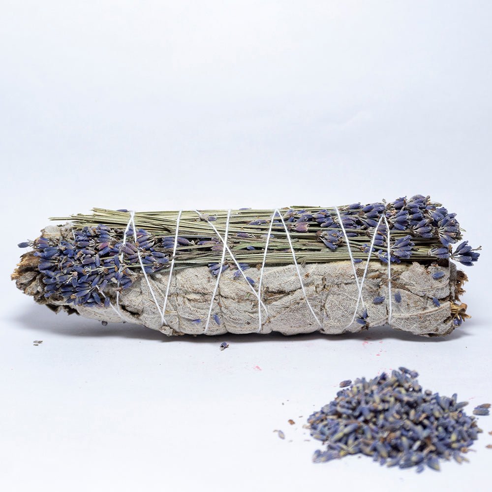 MantraMani LAVENDER & SAGE (Lavan / Pavitra Shanti) – Smudge Stick - Fosters Fa