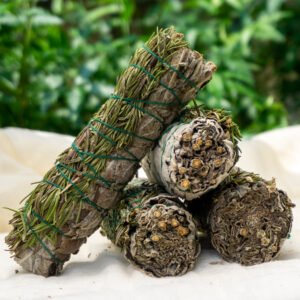 MantraMani ROSEMARY & SAGE (Rosemary / Pavitra Shanti) – Smudge Stick - Amplifi