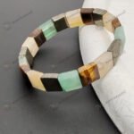 MantraMani Dhan Vriddhi Cubical Money Magnet Bracelet - Energized Vedic Gemstone Jewelry - MantraMani