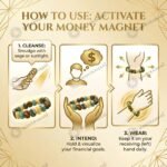 MantraMani Dhan Vriddhi Oval Faceted Money Magnet Bracelet - Energized Vedic Gemstone Jewelry - MantraMani