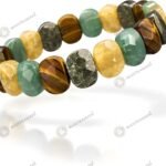 MantraMani Dhan Vriddhi Oval Faceted Money Magnet Bracelet - Energized Vedic Gemstone Jewelry - MantraMani