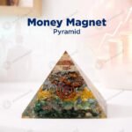 MantraMani Dhan Vriddhi Pyramid  Pyrite Money Magnet for Wealth, Abundance & Financial Growth, Business Success & Cash F...
