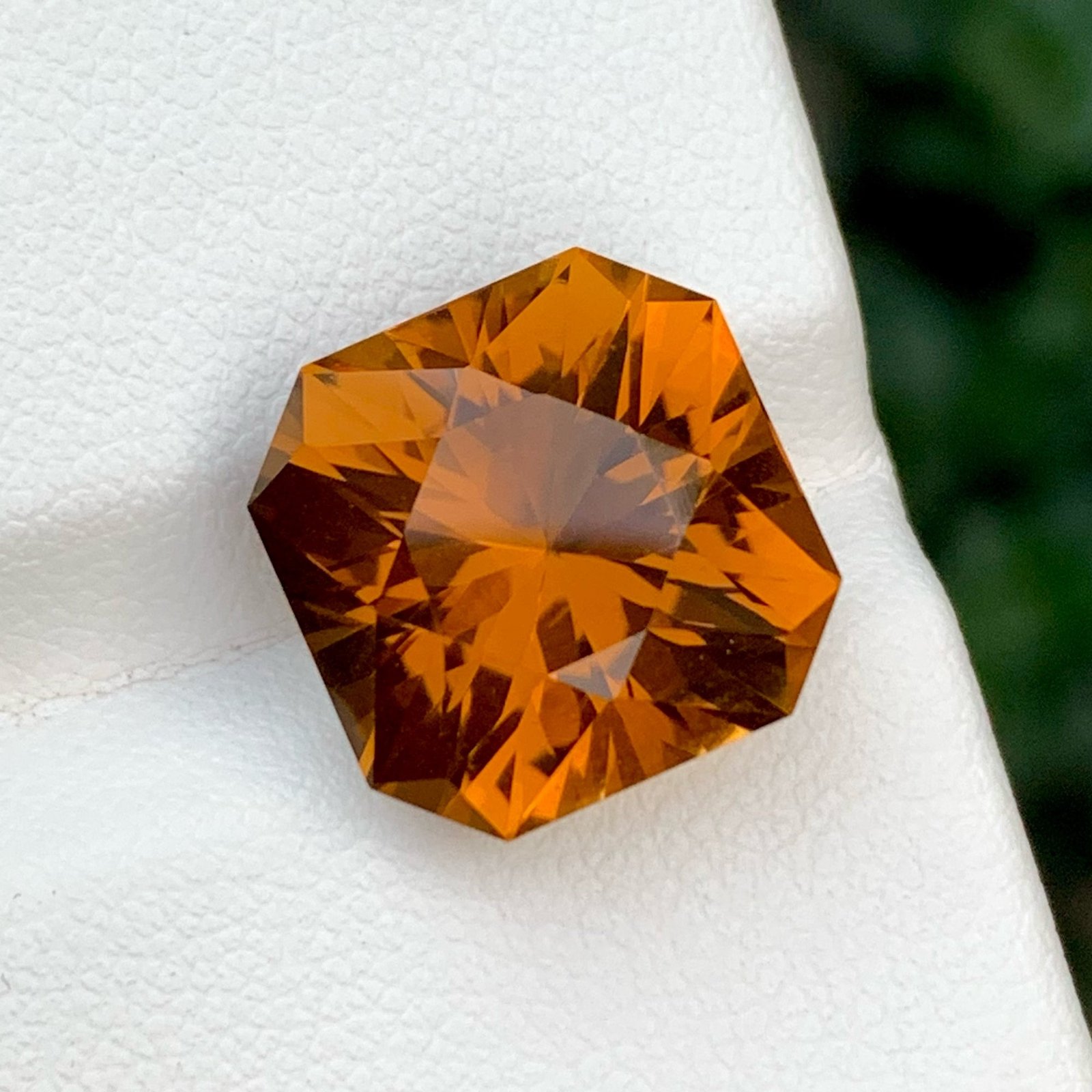 MantraMani Citrine Loose Gemstone – Authentic, Lab Certified | India - Angle 4