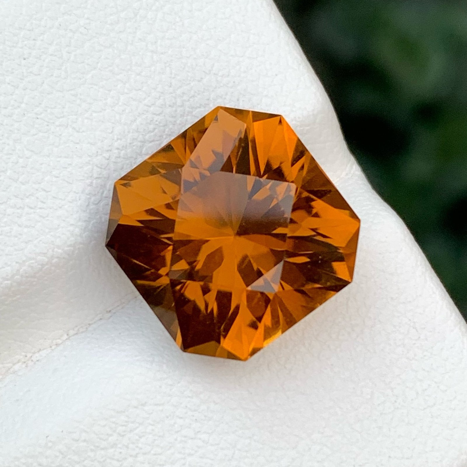 MantraMani Citrine Loose Gemstone – Authentic, Lab Certified | India - Angle 5